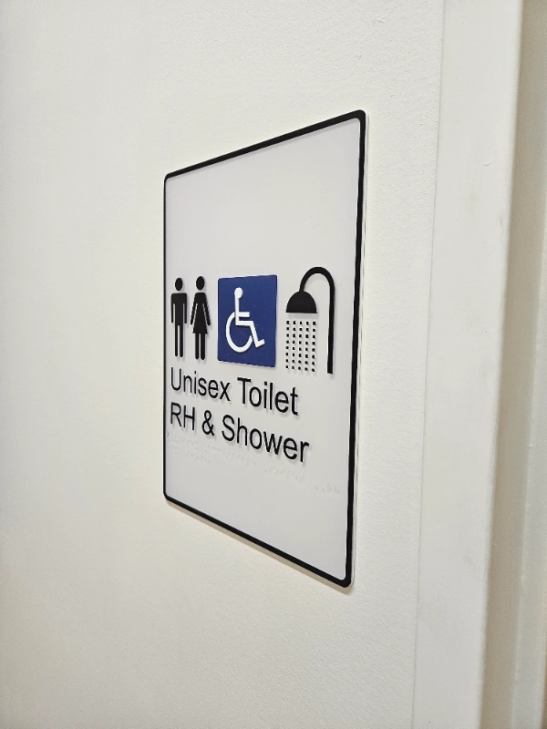 Statutory bathroom signage Toowoomba – visual navigation solution
